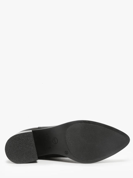 Enkellaarsjes Met Hak Uit Leder Tamaris Zwart accessoires 45 ander zicht 5
